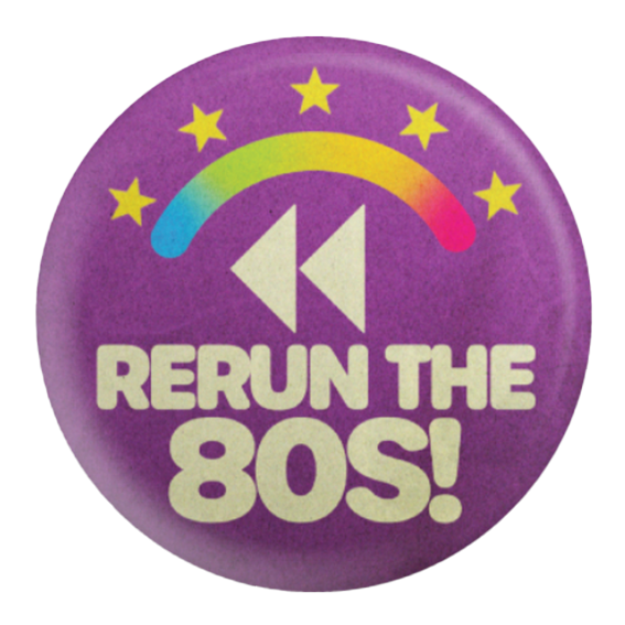 Rerun Retro Logo Button