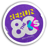 Rerun The 80s Logo Sticker