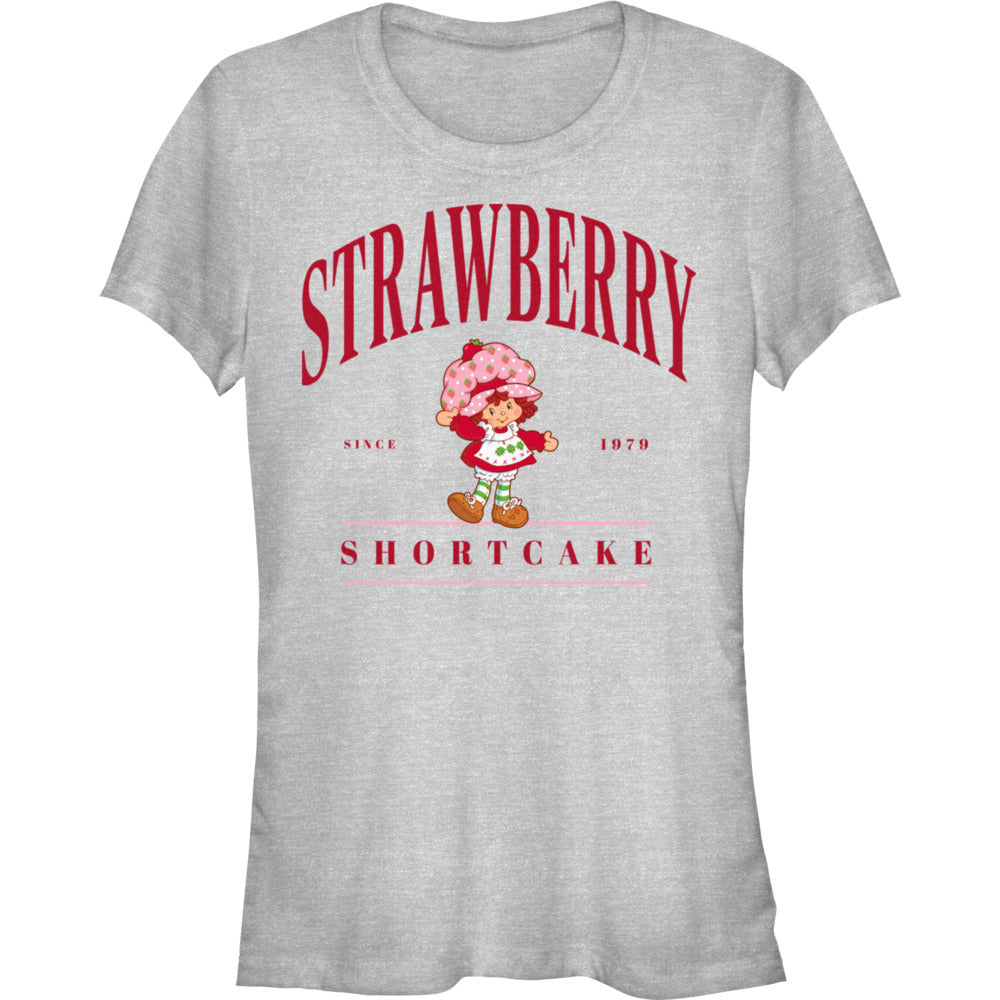 Strawberry Shortcake Collegiate Strawberry Shortcake Athletic Heather graphic t-shirt