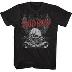 Black T-shirt featuring distressed red Skid Row logo above a winged skull graphic with “Youth Gone Wild” banner.