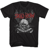 Black T-shirt featuring distressed red Skid Row logo above a winged skull graphic with “Youth Gone Wild” banner.