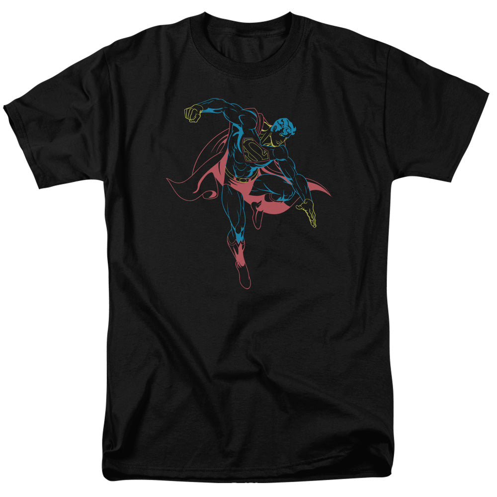 SUPERMAN/NEON SUPERMAN Superman T-Shirt in Black