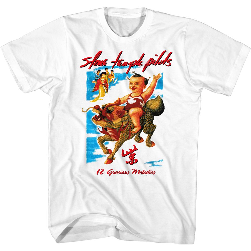 officially licensed Stone Temple Pilots 12 Gracious Melodies T-Shirt tee