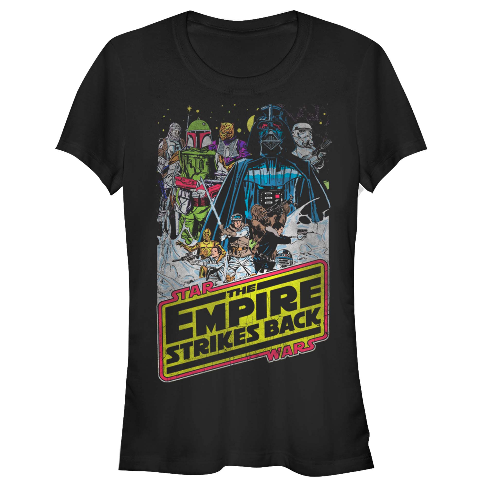 Star Wars: The Empire Strikes Back Retro Collage Graphic T-Shirt