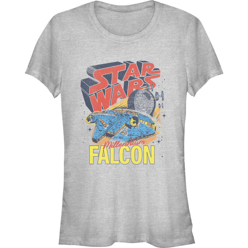Star Wars Falcon Lt Vintage Athletic Heather graphic t-shirt