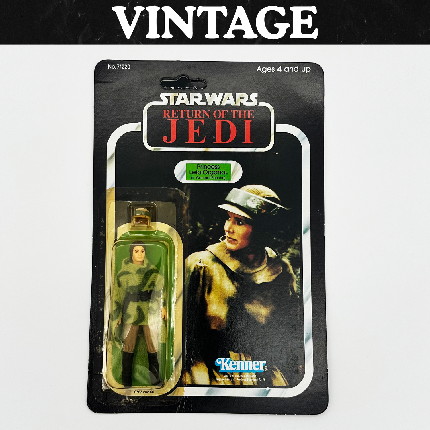 Vintage Star Wars Return of the Jedi Princess Leia Carded Action Figure