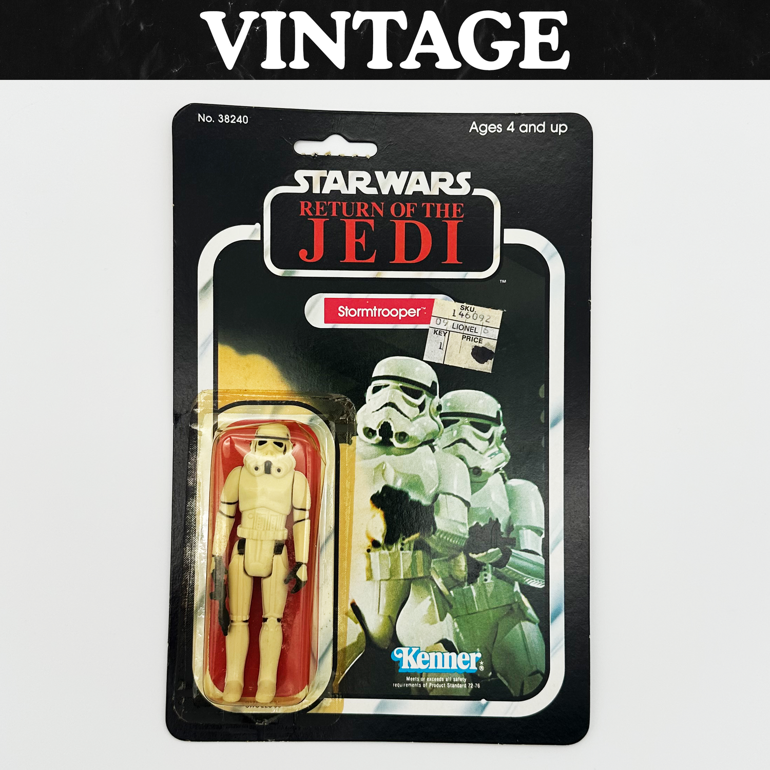 Vintage Star Wars Return of the Jedi Stormtrooper Carded Action Figure