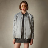 Members Only Women's Satin Bomber Jacket