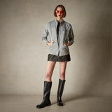 Members Only Women's Satin Bomber Jacket