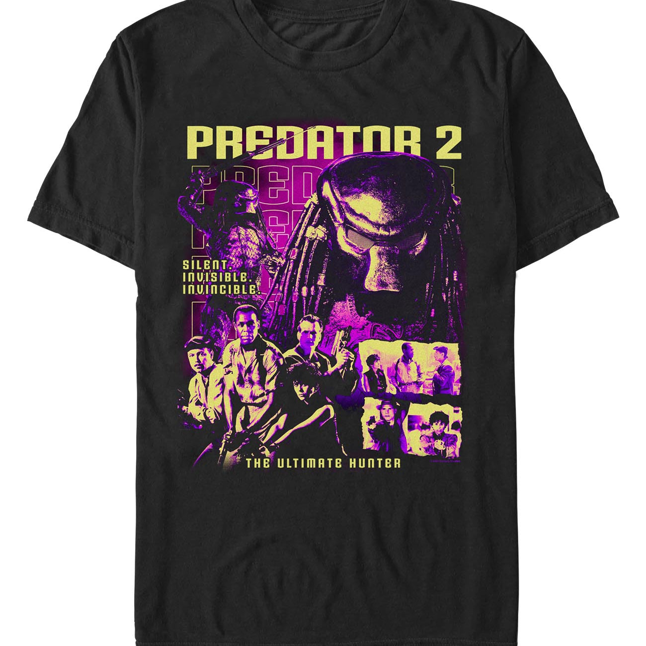 officially licensed Aliens vs. Predator Vintage Collage T-Shirt tee