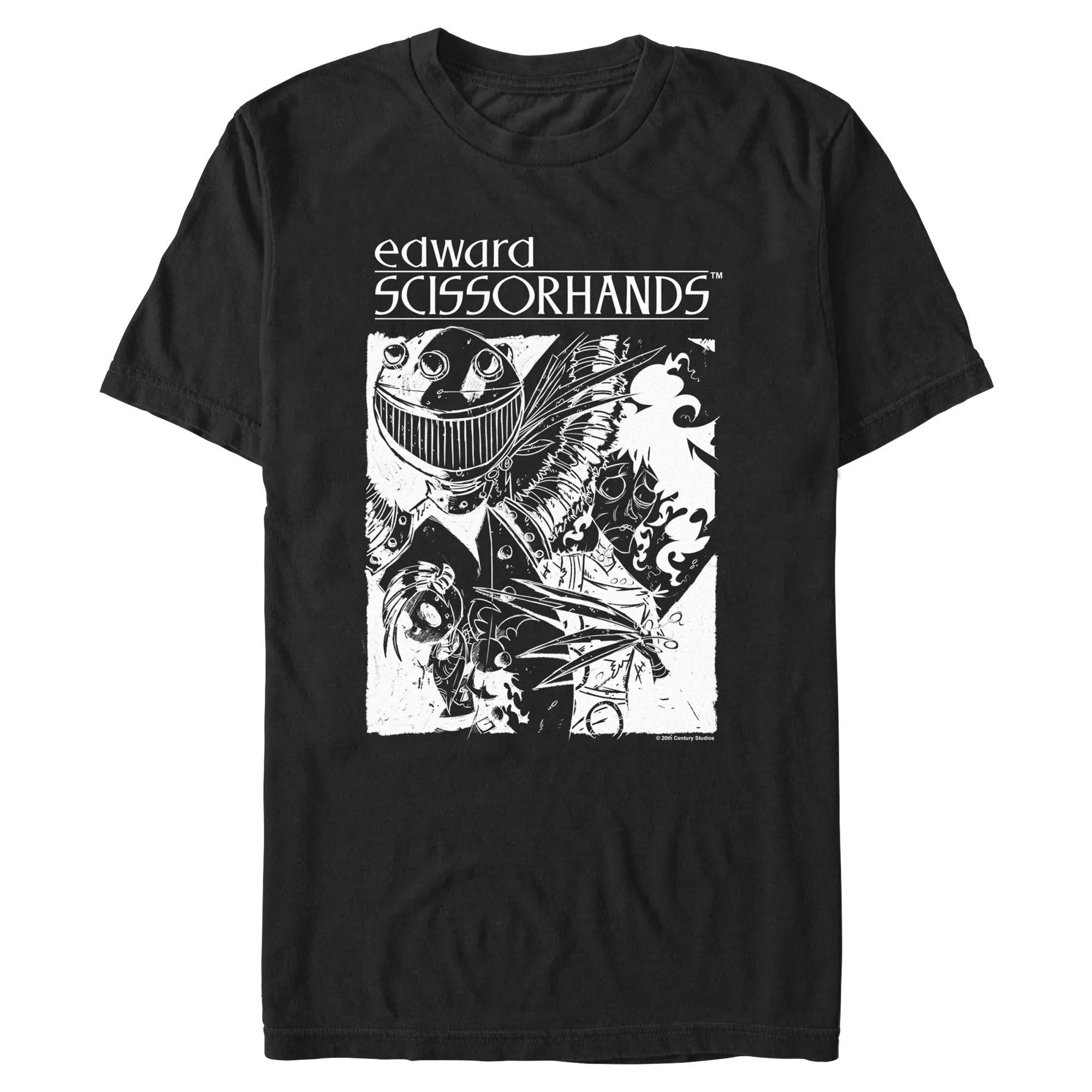 officially licensed Edward Scissorhands Sketch T-Shirt tee