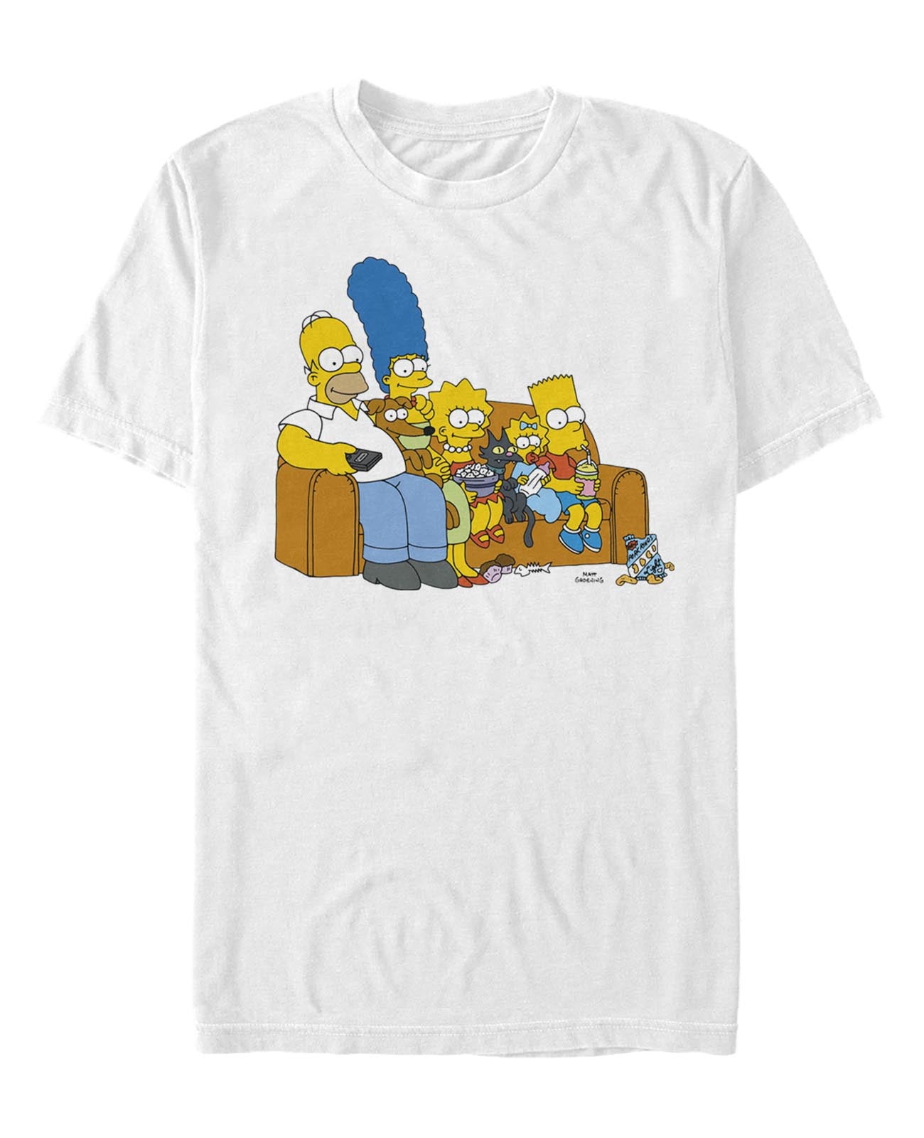 officially licensed The Simpsons Family Couch T-Shirt tee