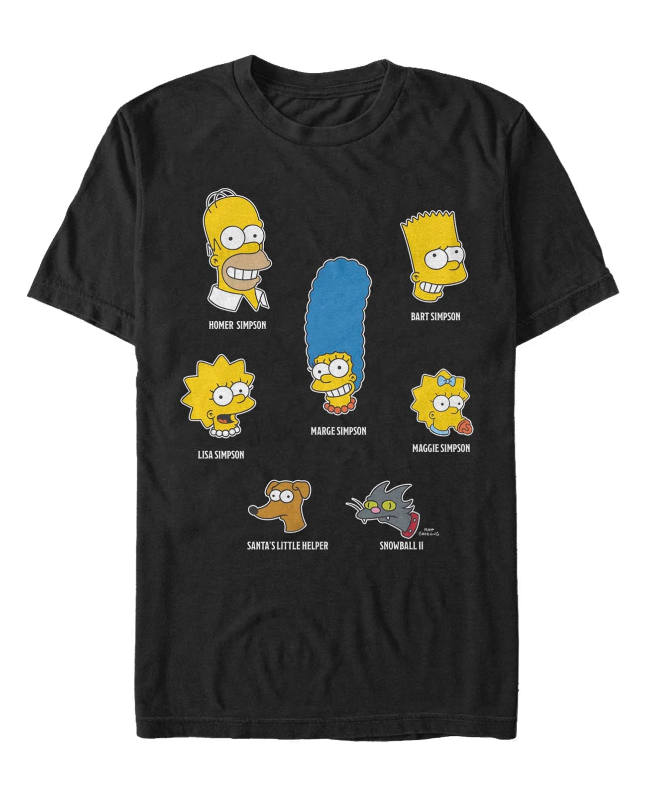 officially licensed The Simpsons Family Faces T-Shirt tee