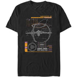 officially licensed Star Trek Nine Schematic T-Shirt tee