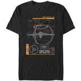 officially licensed Star Trek Nine Schematic T-Shirt tee