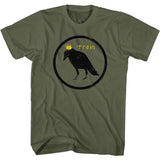 officially licensed Train Crow and Crown Circle Military Green T-Shirt tee