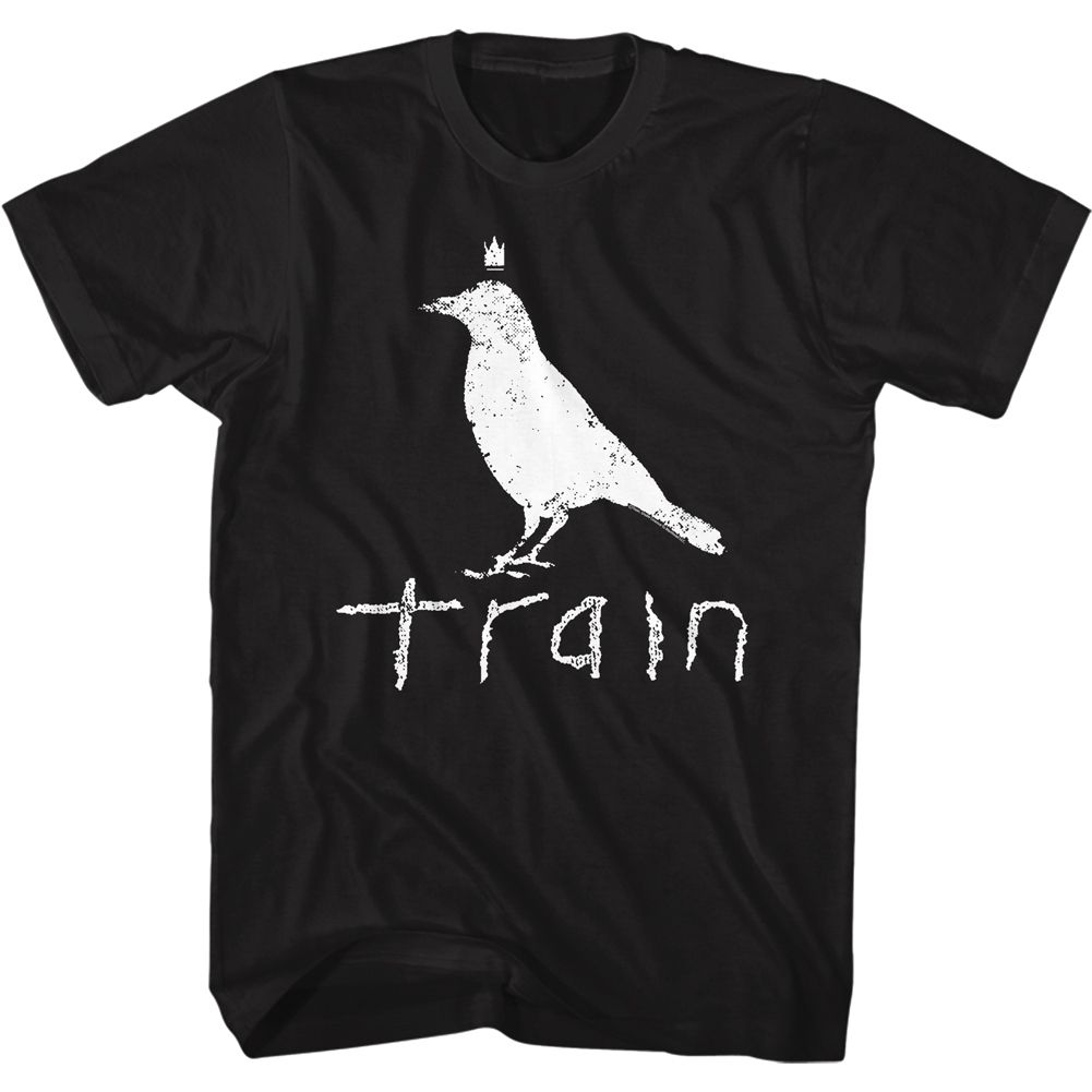 officially licensed Train White Crow Logo Black T-Shirt tee