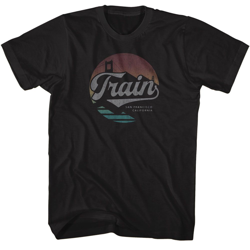 officially licensed Train San Francisco Cali Black T-Shirt tee