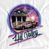 Back to the Future Hill Valley Clock Tower Airbrush T-Shirt