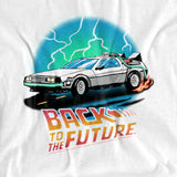 Back To The Future DeLorean Lightning Airbrush T-Shirt