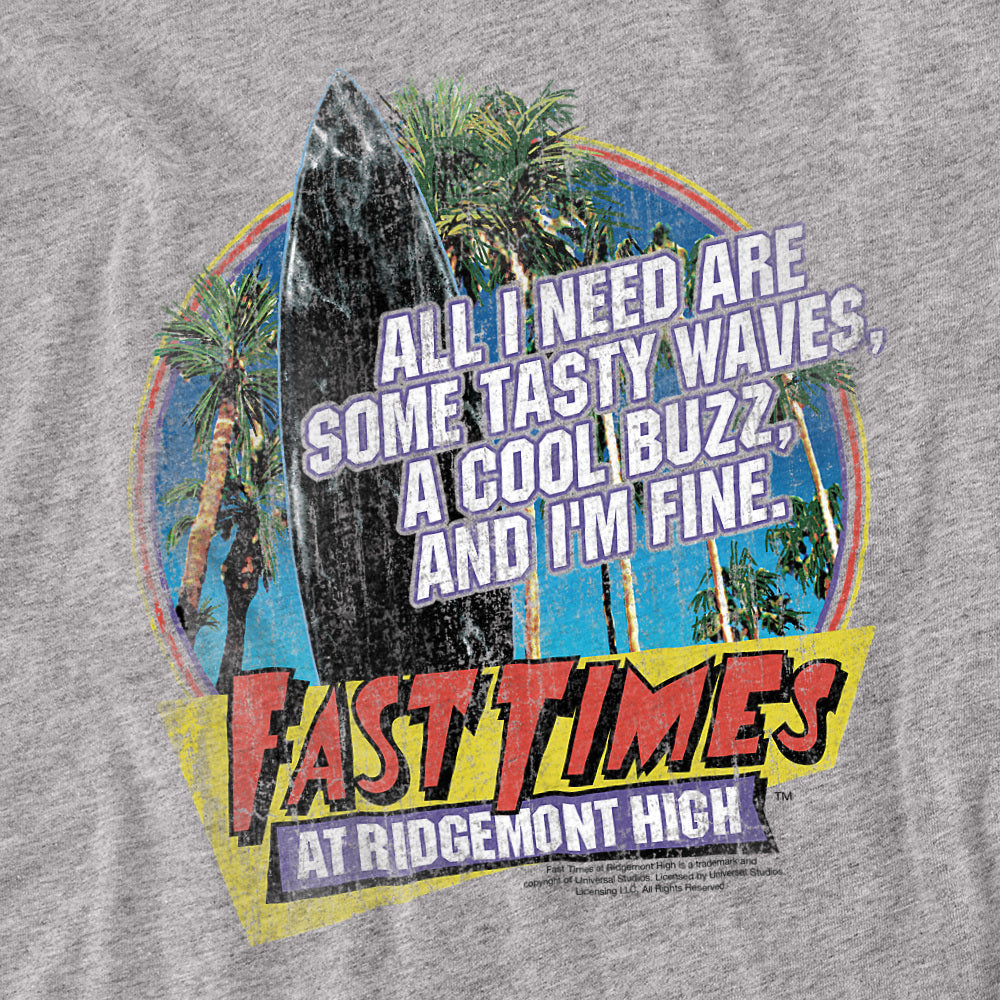 Fast Times Spicoli Tasty Waves Cool Buzz T-Shirt