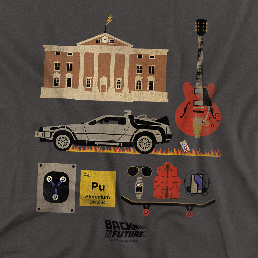Back to the Future Iconic Elements T-Shirt