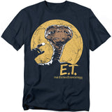 Black t-shirt with E.T. graphic on a white background