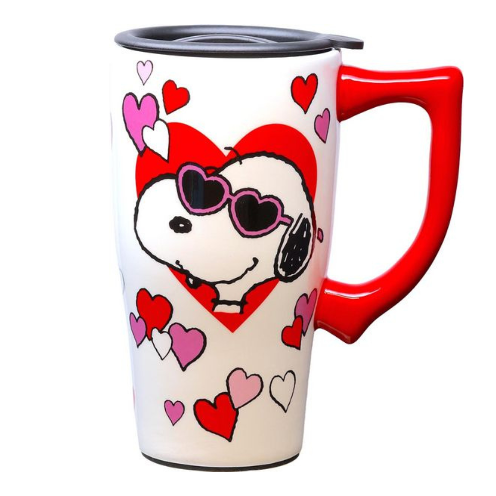 Peanuts Snoopy Valentines Travel Mug