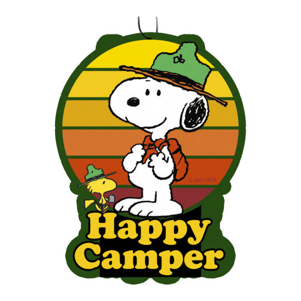 Peanuts Happy Camper Snoopy Air Freshener