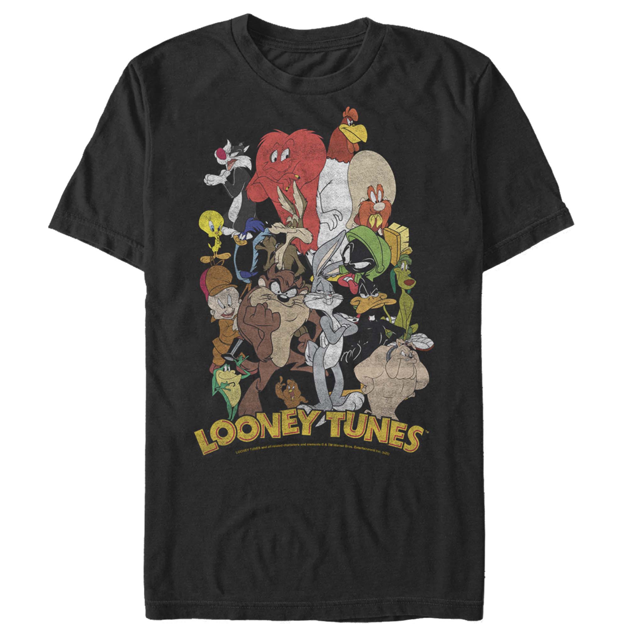officially licensed Looney Tunes Character Stack T-Shirt tee