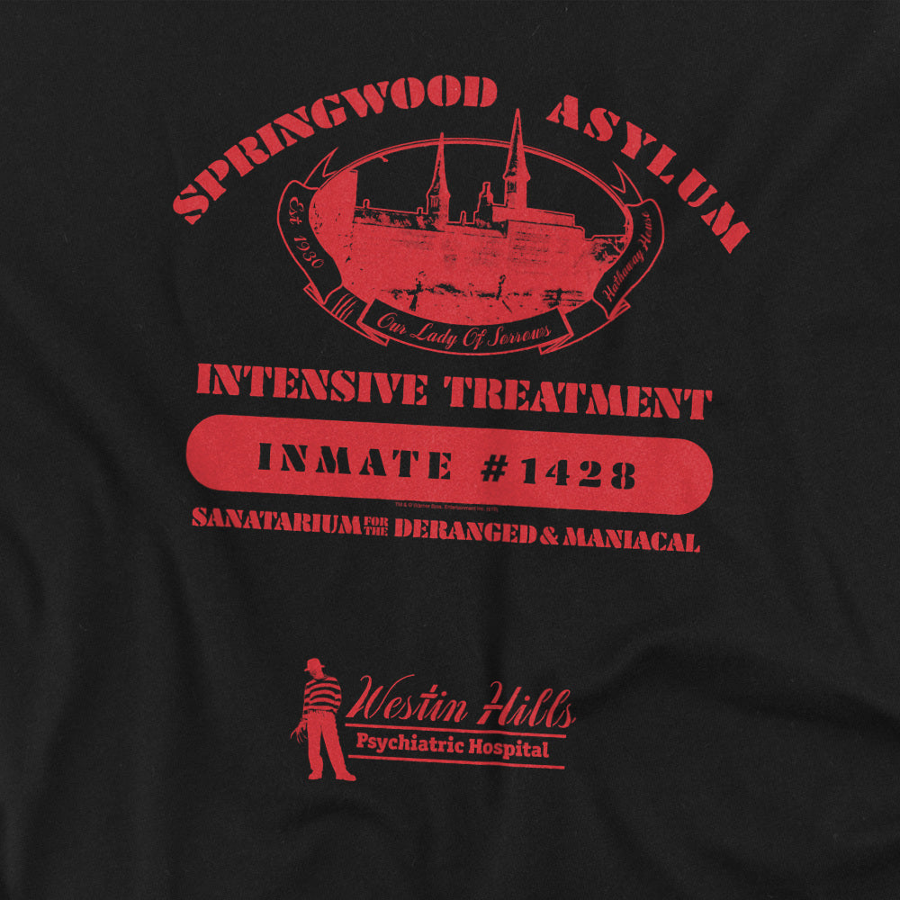 Nightmare On Elm Street Springwood Asylum T-Shirt