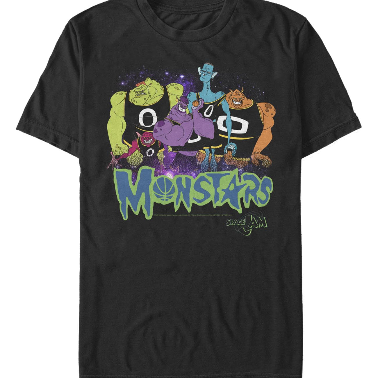 officially licensed Space Jam Monstars Space T-Shirt tee