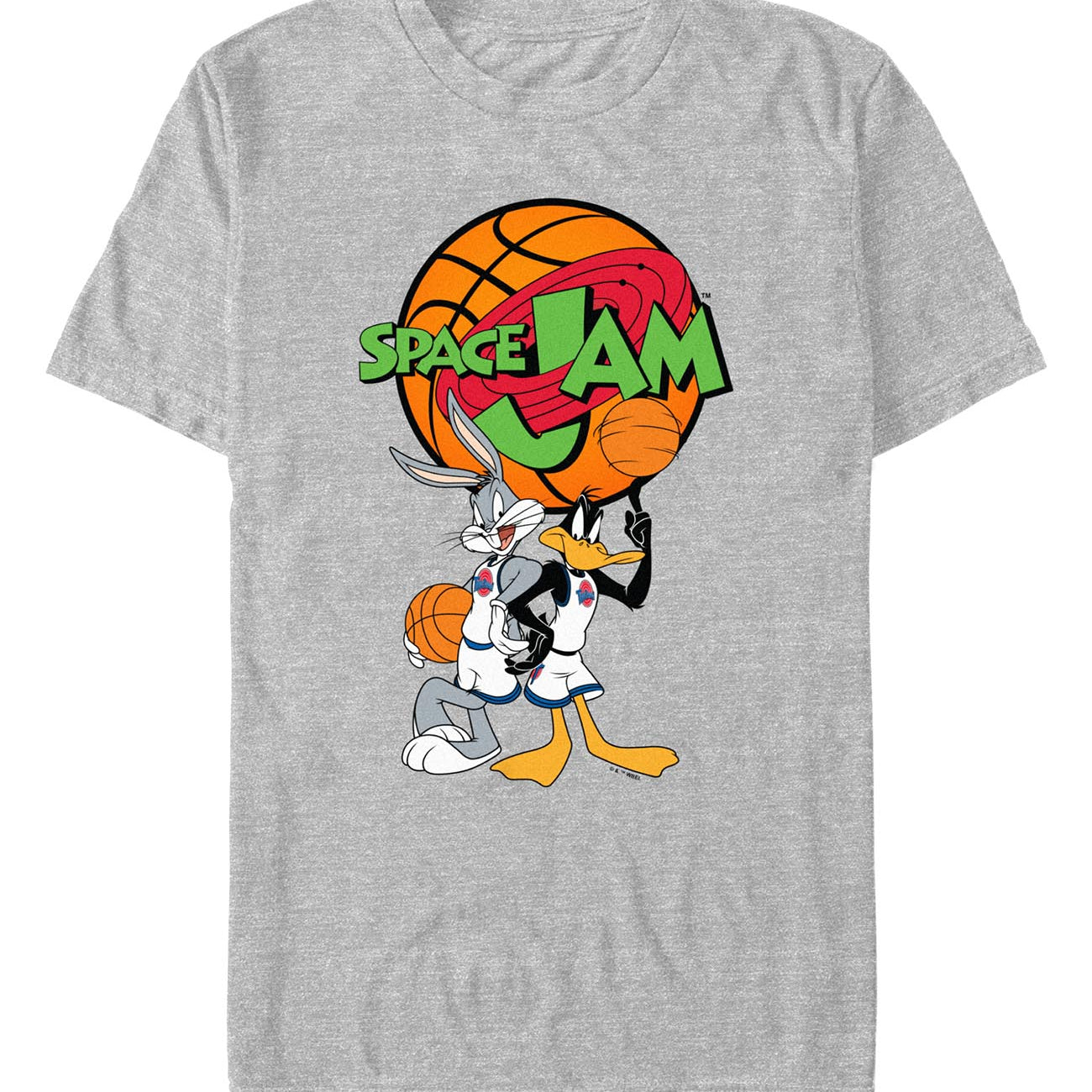 officially licensed Space Jam Bugs And Daffy Spin T-Shirt tee