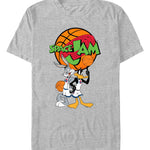 officially licensed Space Jam Bugs And Daffy Spin T-Shirt tee