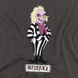 Beetlejuice Cartoon Striped Suit T-Shirt