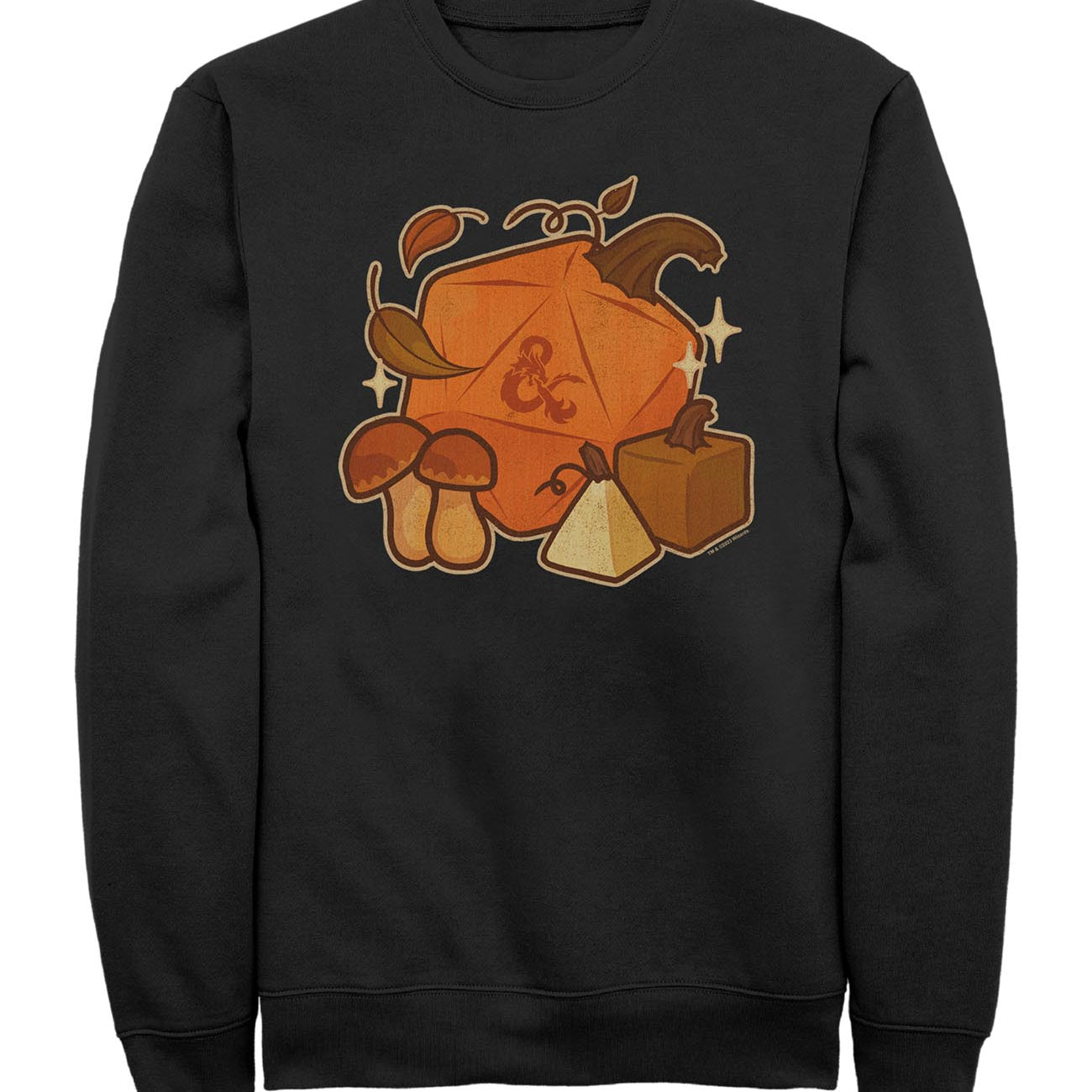 officially licensed Dungeons & Dragons Pumpkin D20 T-Shirt tee