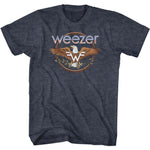 officially licensed Weezer Eagle Navy Heather T-Shirt tee
