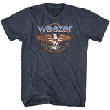 officially licensed Weezer Eagle Navy Heather T-Shirt tee