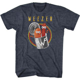 officially licensed Weezer Pork and Beans Navy Heather T-Shirt tee