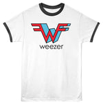 officially licensed Weezer 3D W Ringer T-Shirt tee