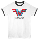 officially licensed Weezer 3D W Ringer T-Shirt tee