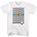 Weezer Repeat Colors White T-Shirt