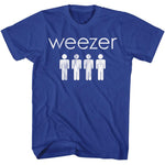 officially licensed Weezer 4 Dudes Royal T-Shirt tee