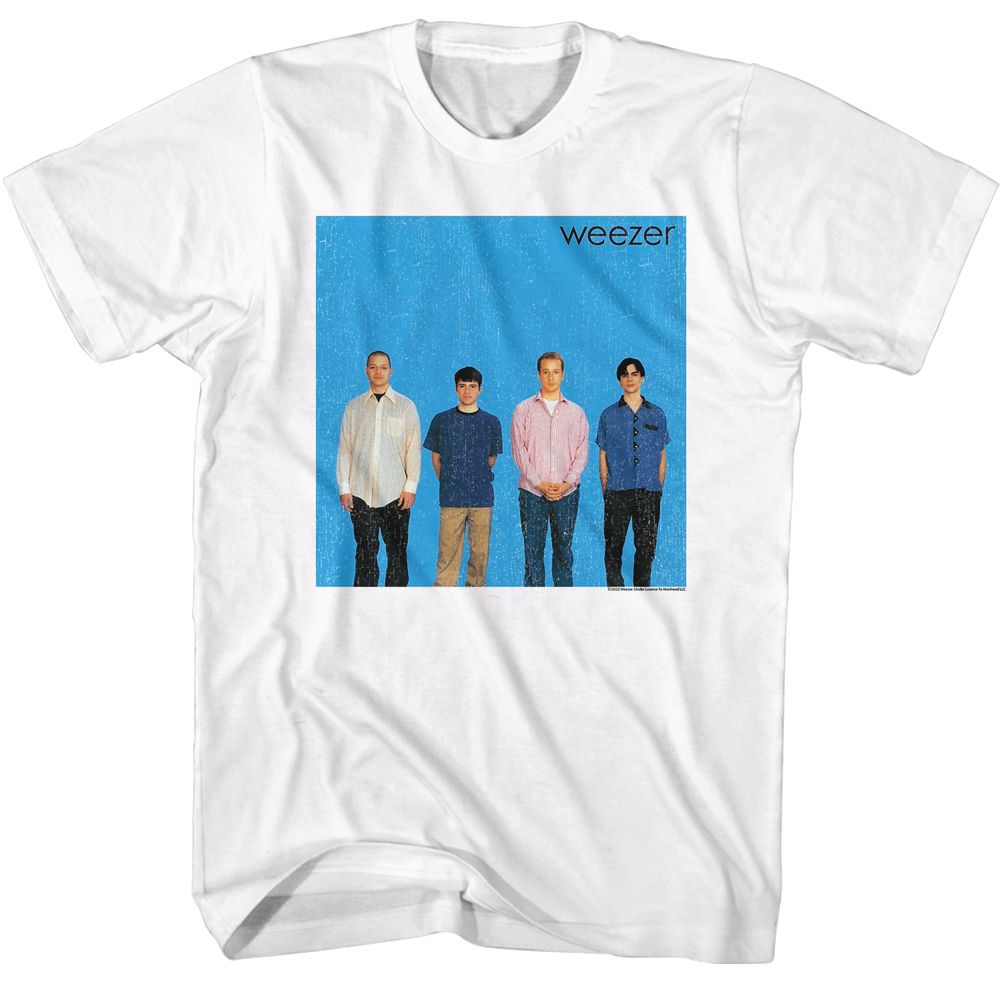 officially licensed Weezer Debut Album White T-Shirt tee