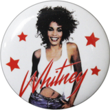 Whitney Houston Pin-on Button