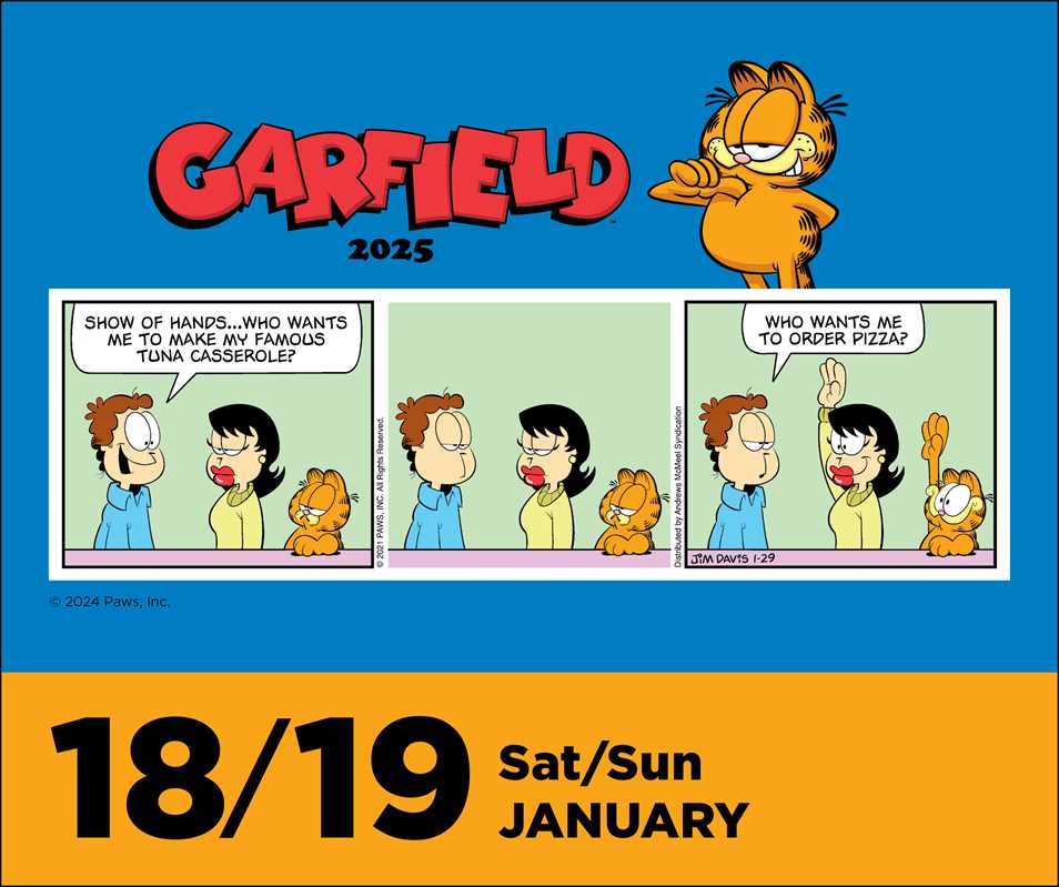 Garfield 2025 Day-to-Day Calendar by Jim  Davis