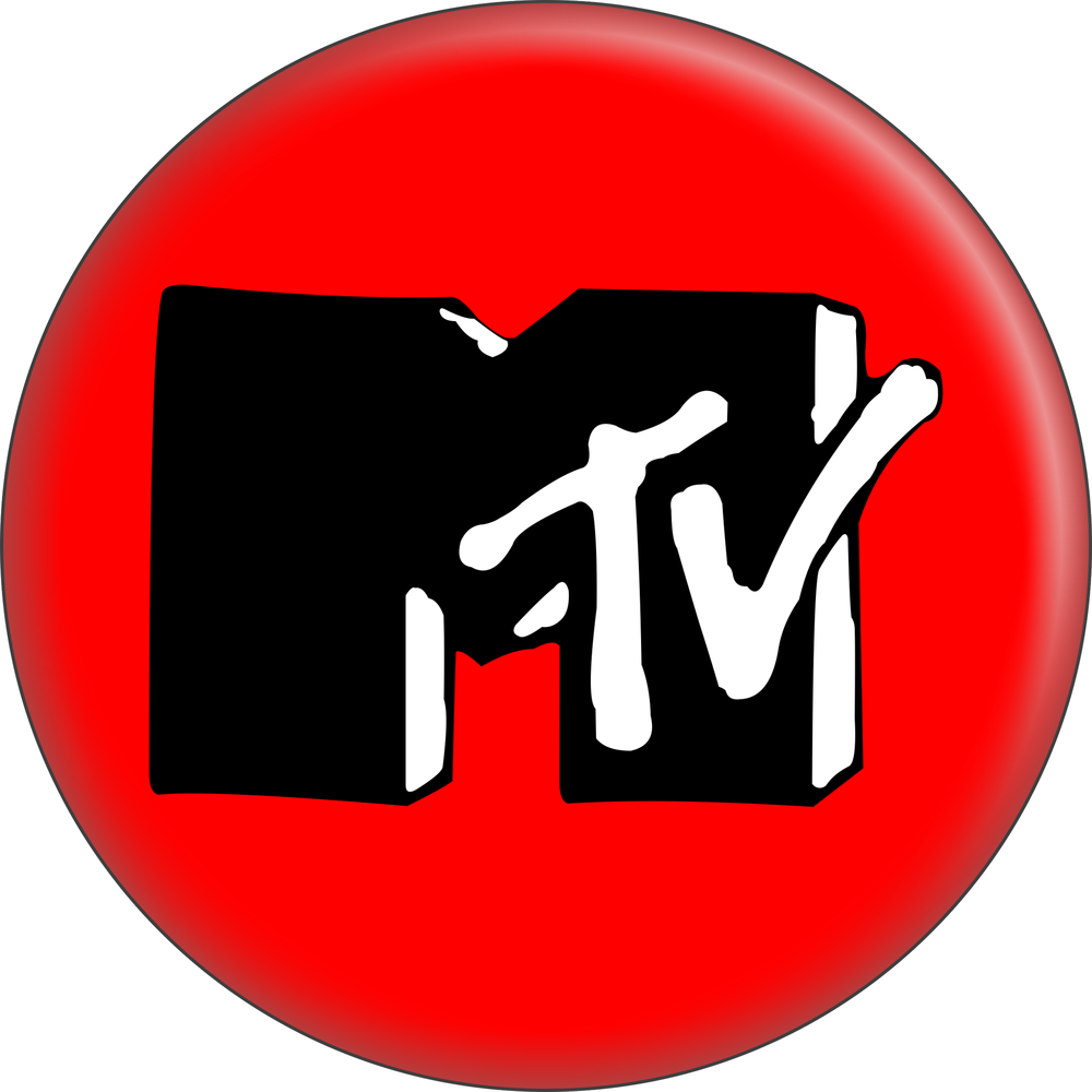 MTV - Classic Logo On Red Pin-on Button