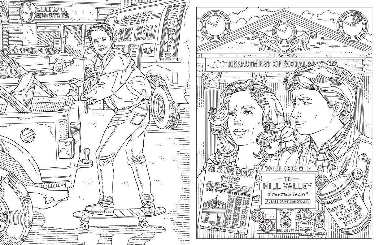 Back to the Future: The Official Coloring Book