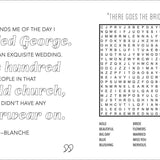 Golden Girls Word Search, Quips, Quotes and Coloring Book