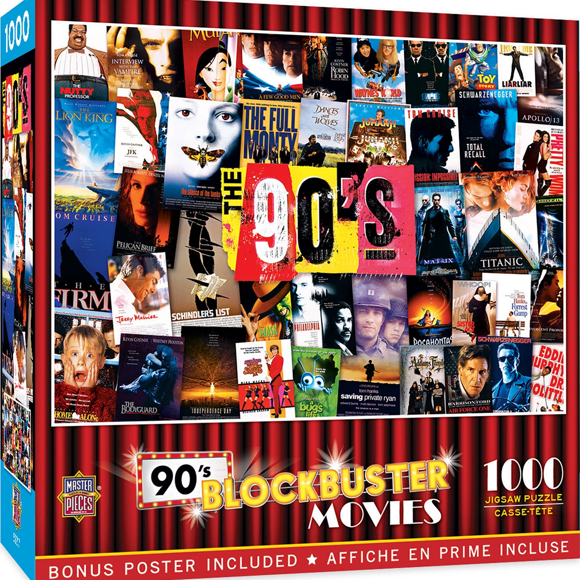 90's Blockbusters 1000 piece jigsaw puzzle